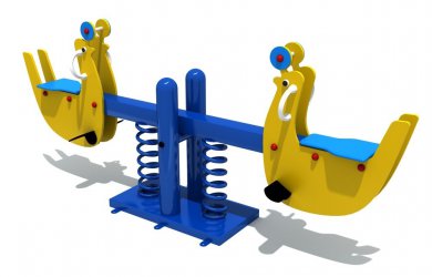  乐鱼LEYU游乐双人海豚儿童弹