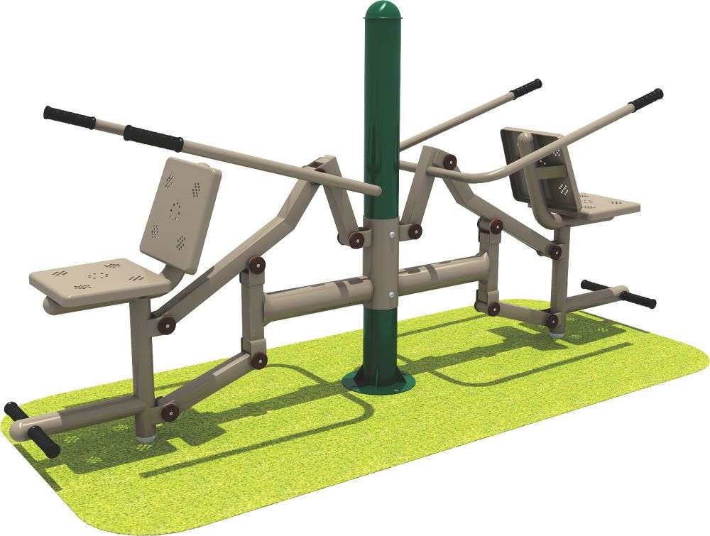 乐鱼LEYU健身器材 双人坐压器